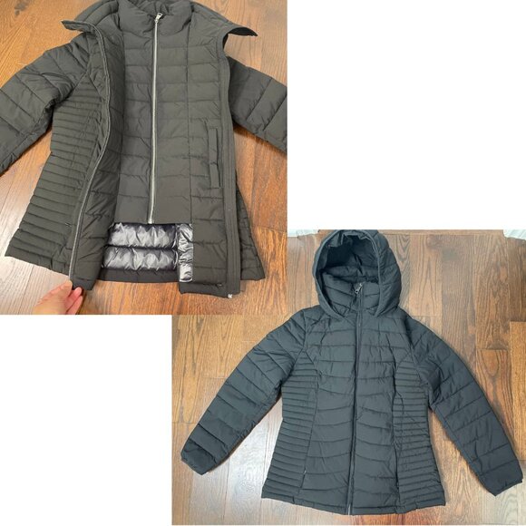 🖤 BRAND-NEW DKNY Hooded Packable Puffer Coat - Black 🖤 - Picture 2 of 5